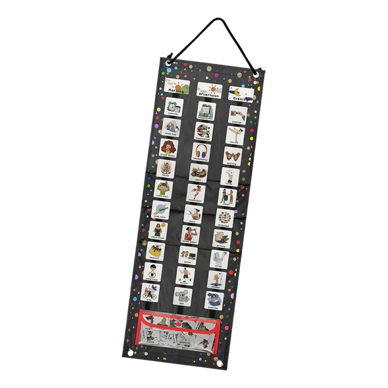 Horario Visual Para Niños Con 63 Tarjetas: Herramienta De