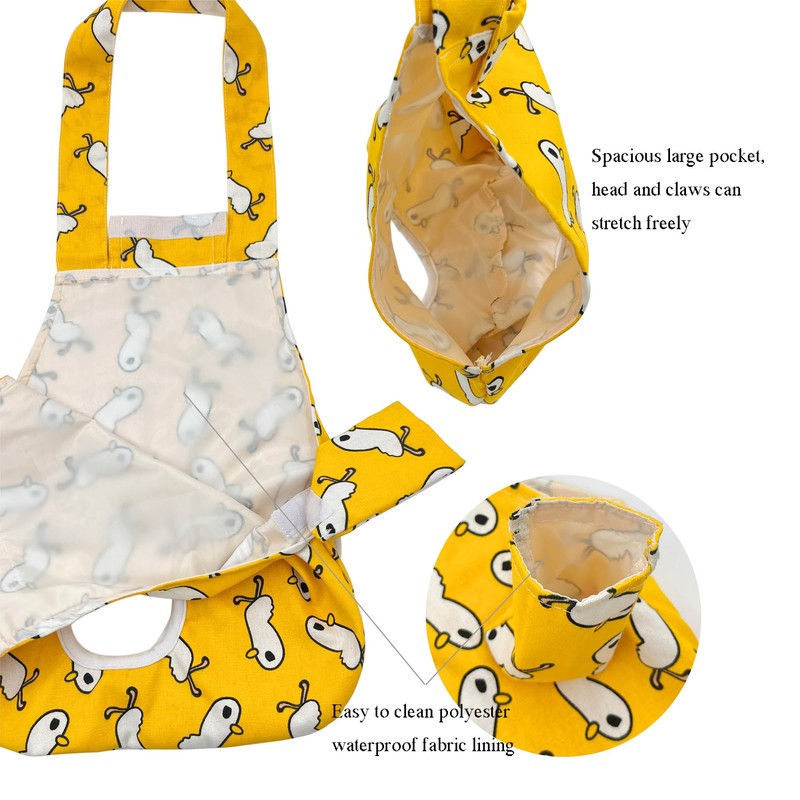 Chicken Holder Bag, Large Poultry Carrier Sling with Poop Collection