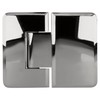 CRL Chrome With Brass Accents Pinnacle 180 Series 180 Degree