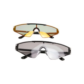 Urban Classics Accessories Sunglasses France Pack of 2, Black/Blackholo