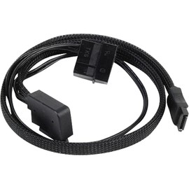 Silverstone Tek Sleeved Slim-SATA to SATA Adapter Cable (CP10)