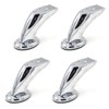 4 x Chrome Metal Sofa Leg Replacement Leg Chairs Wardrobe
