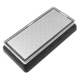 Tiardey -afilador de Piedra de afilar de Diamante de Doble Cara, Grano 400/1000, Con Base Antideslizante para cuchillos de cocina, tijeras,navajas,espadas