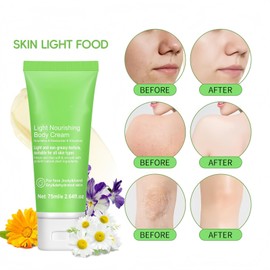 Light Nourishing Body Lotion,Calendula Body Lotion for Dry Skin,Calendula B-ody Cream,Lightweight Oil Free Moisturiser,Dry Skin Moisturiser for Soothing, All-In-One Face & B-ody Cream