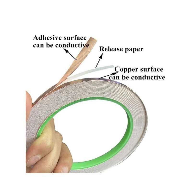 Copper Tape with Double-Sided 2pcs Copper Tape with Double-Sided Conductive