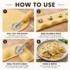 Ravioli Cutter for Pasta & Pastry – Fluted Stainless Steel