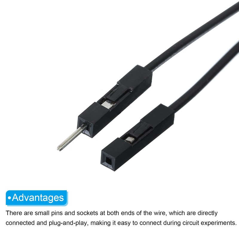 MECCANIXITY Male to Female 40Pin Breadboard Jumper Wire 2.54mm Pitch