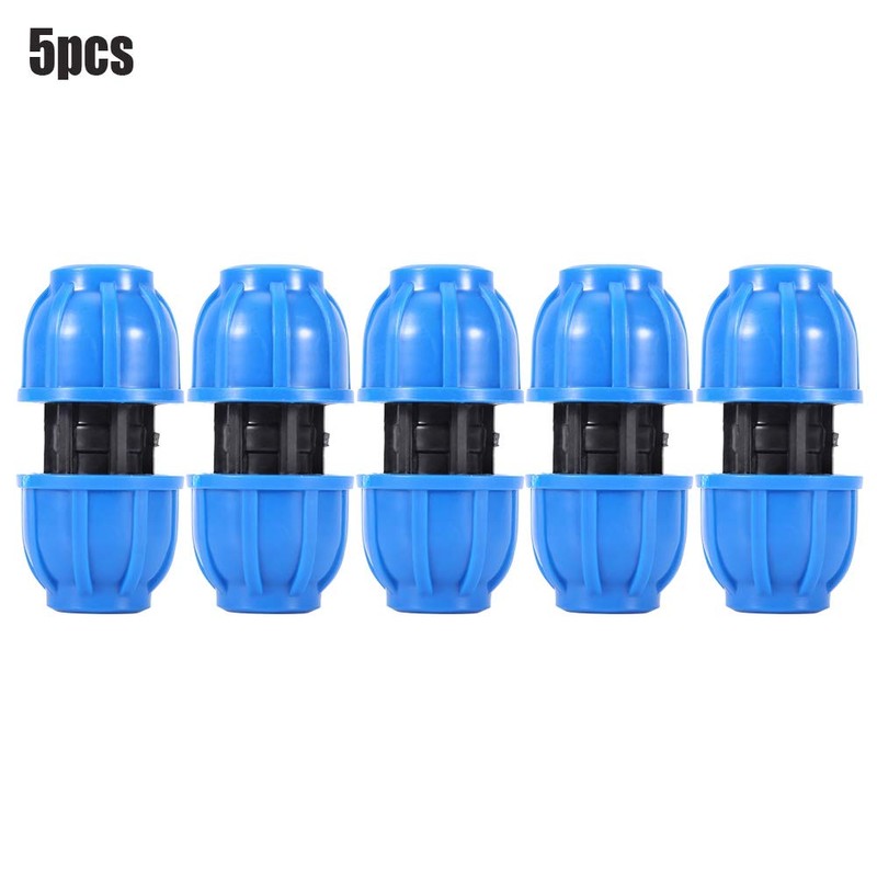 Straight Connector, 5pcs Pe Plastic 20mm to 20mm Straight Water