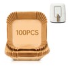 100Pcs 8 Inch Air Fryer Liners Compatible with Drew Barrymore,