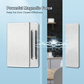 Magnetic Door Catch AOSITE 6 Pack Kitchen Cabinet Magnets for Closure Cabinet Door Magnetic Catch Silver Cupboard Magnetic Latches for Drawer