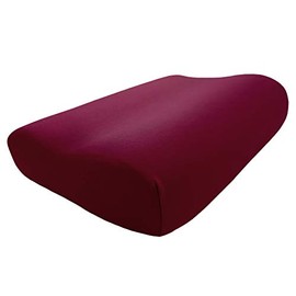 Edda Lux Cover Fits Tempur Shape Queen and Tempur Original Queen Sleeping Pillows 24x12 Inches Fits Pillow Sizes S, M, L, XL, Jersey Pillow Case for Neck Support Pillow, Burgundy