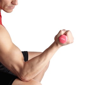 SPRI Vinyl Dumbbells, Set of 2, 1-Pound (Pink)