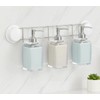 TUANYO 5 Pcs Blue Acrylic Bathroom Accessories Set Complete,Lotion/Soap Dispenser,Soap