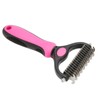 Pet Undercoat Rake Double Sided Knots Removal Grooming Massage Dog