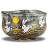 Japanese Matcha Bowl Rabbit KUTANI YAKI(ware)