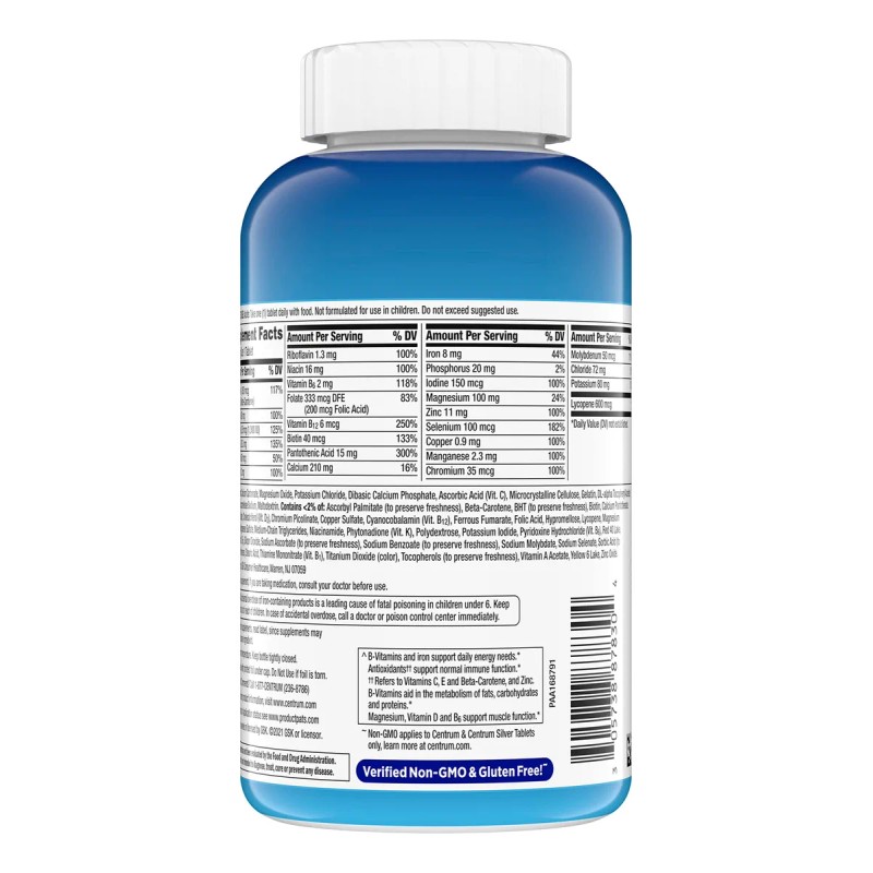 Centrum Multivitamin For Men, Multivitamin/multimineral Supp