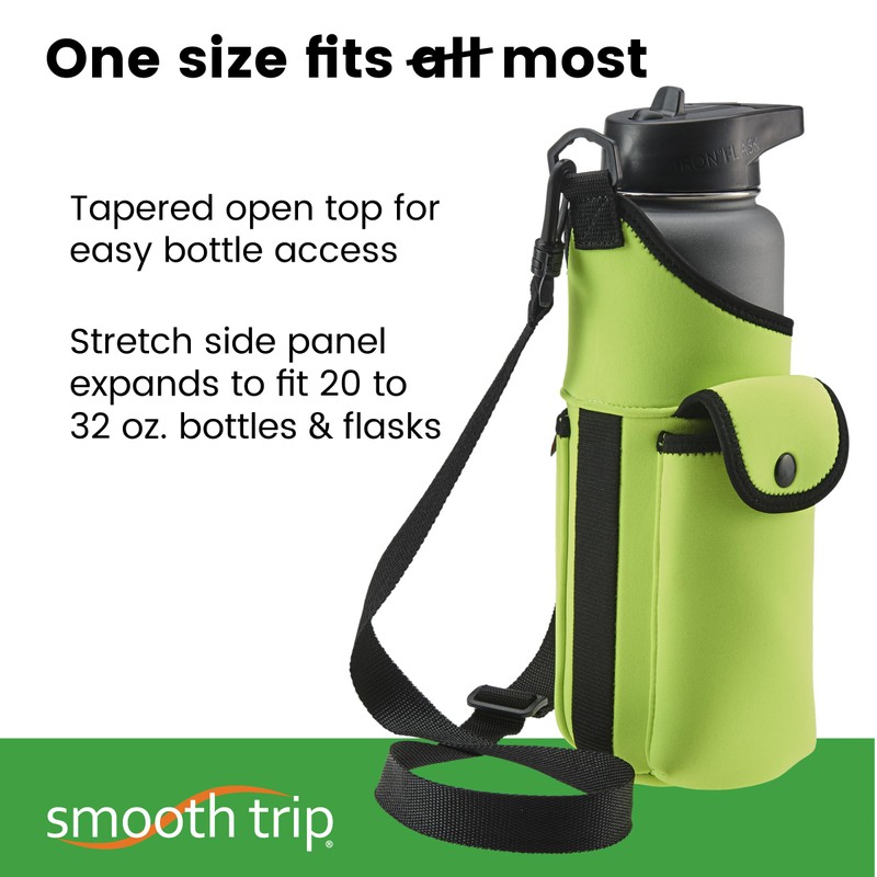 Smooth Trip AquaPockets Water Bottle Holder - Insulating Neoprene Water