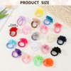 NUOSYI 20PCS Flower Bows Rubber Bands for Cat Dogs Puppy