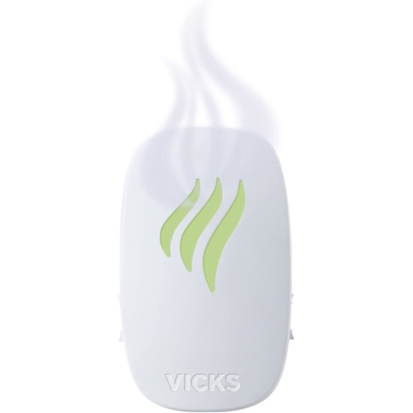 Vicks Advanced Soothing Vapors Waterless Vaporizer with Night Light and VapoPads to Help Relieve Discomfort from Colds and Flu