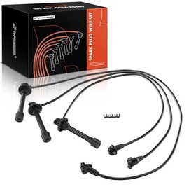 Juego de cables de bujía de encendido A-Premium de 3 piezas compatibles con Toyota Tundra 2000-2004, Tacoma 1995-2004, 4Runner 1996-2002, T100 1995-1998, 3.4L de aspiración natural