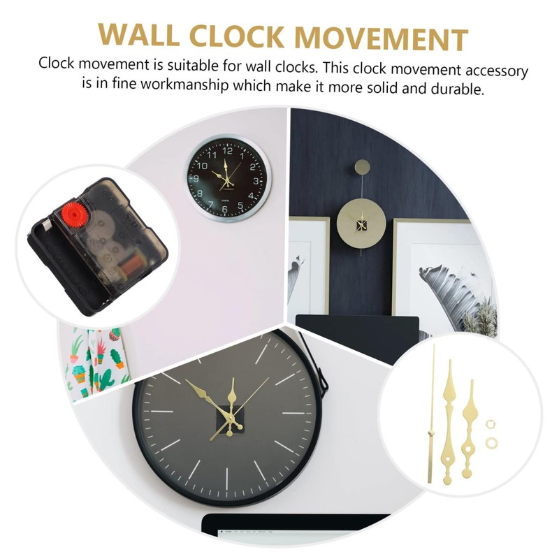 DOITOOL Sets Lightweight Wall Clock Movement DIY Clock Mechanism for