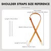 Adjustable Vachetta Leather Replacement Shoulder Strap, Beeswax