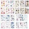 Agwut Watercolor Fantasy Scrapbook Washi Paper Stickers Set (48 Sheets)