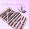 Lash Clusters, 100Pcs DIY Individual Eyelash Extenisons Natural Look D