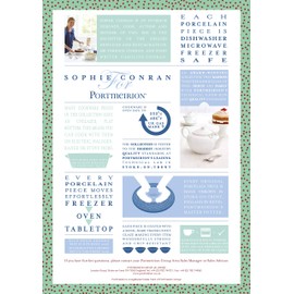 Portmeirion Sophie Conran White Gravy Boat and Stand