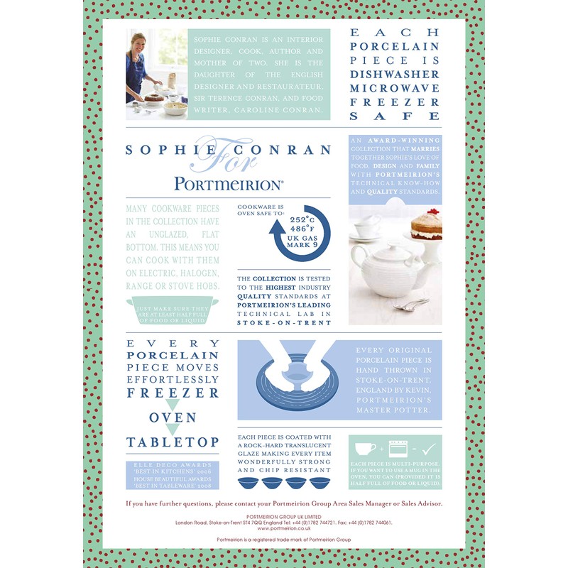 Portmeirion Sophie Conran White Gravy Boat and Stand