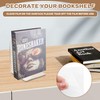 NIZEAMI 8 Pcs Clear Acrylic Bookends Non-Slip Book Ends for