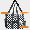 TOPDesign Utility Water Resistant Tote Bag with 22 Exterior &