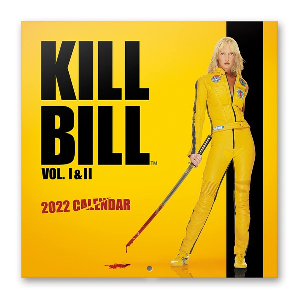 Official Kill Bill 2022 Wall Calendar, 2022 Calendar, 12" x 12" Square Wall Calendar 2022, Family Calendar 2022, Tarantino Calendar 2022, Kill Bill Calendar