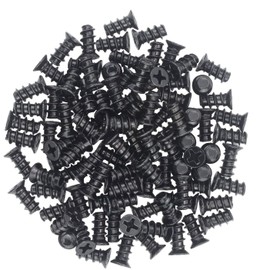 Favordrory M5x10 Black Zinc Computer Case Fan Screws, Computer Cooling Fan Mount Screws, Mounting PC Case Fan Screws, 100 PCS