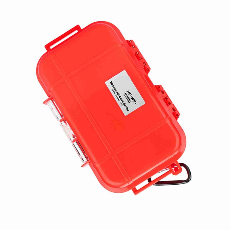 Outdoor Survival Shockproof Waterproof Storage Case Airtight Carry Box Container(Red)