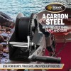 Bravex 2000LBS Boat Trailer Winch Hook Portable Hand Winch Two