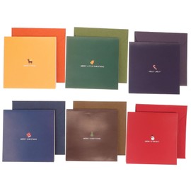 Operitacx 12 Sätze Weihnachts-Popup-Karte danke karten Weihnachtsgrußkarten weihnachtskarten kaufen weihnachtskarten basteln Geschenkkarten Weihnachtsgeschenkkarte 3D-Weihnachtskarten Papier