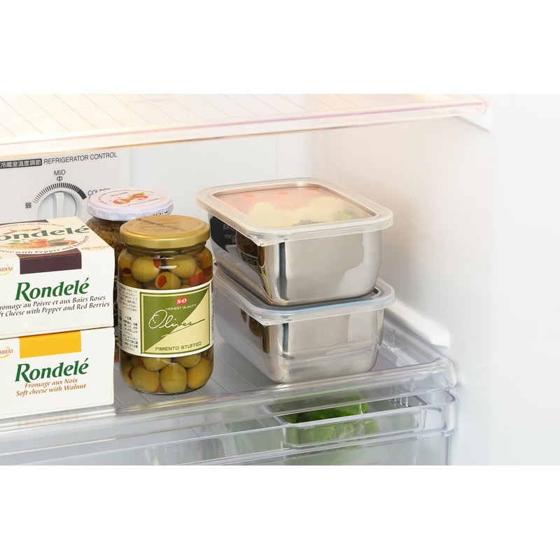 Gogi YJ2612 Stainless Steel Storage Containers, Set of 2