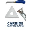Paint Scraper Carbide Blades Double-Edged Reversible Replacement Blade (1" Triple-Edge