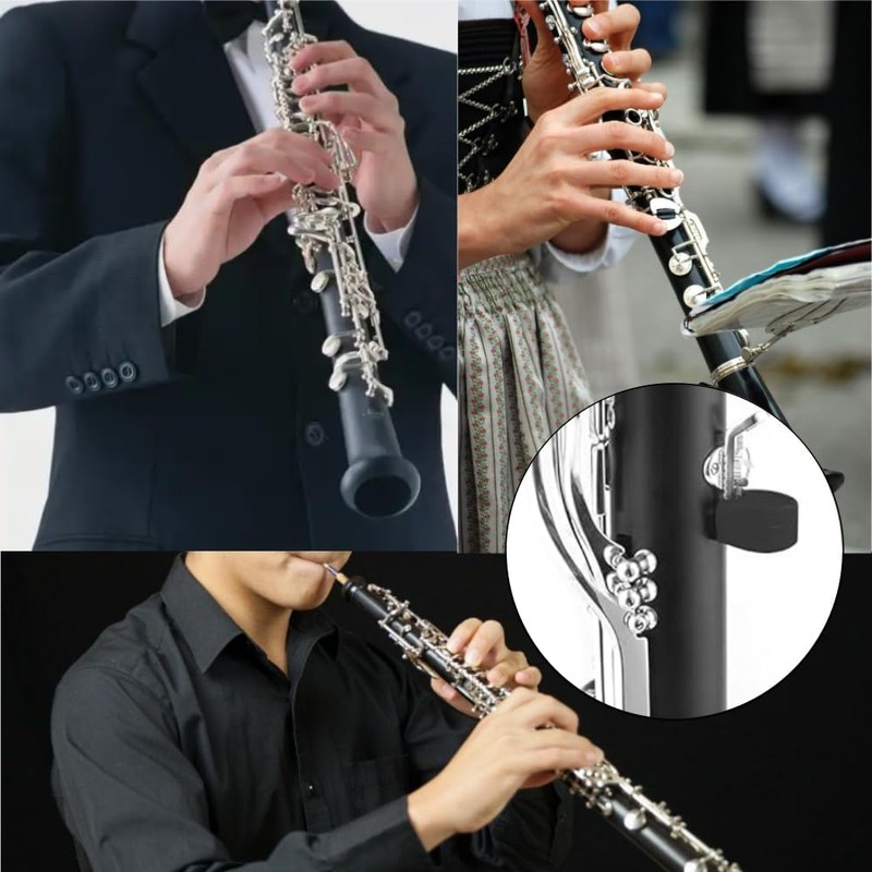 Clarinet Thumb Rest Cushion Protector, Rubber, 12-Pack, Compatible with Most