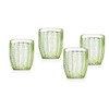 Godinger Twill Double Old Fashioned Glasses, Beverage Glass Cups, Drinking
