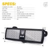 Xprite Blue LED Visor Strobe Flashing Lights Sunshield Hazard Warning