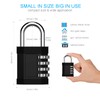 ZHEGE Padlocks with Code, 4 Digit Combination Padlock for Gym