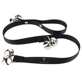 SunGrow Dog & Ferret Potty Door Bell, 34 Inches, Nylon Bells, House-Training Cat, Pot Belly Pig, Small, Medium & Large Pets, 3 Levels of Bell