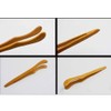 10 x Bamboo Tongs Toast Tongs for Cooking Toast Bread