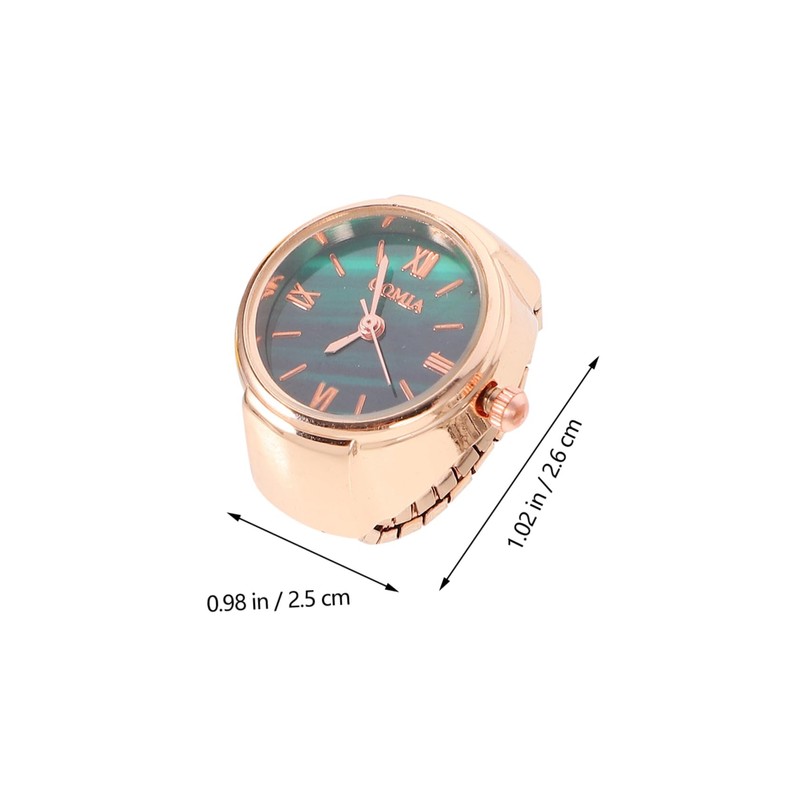 UKCOCO 3pcs Mini Creative Watch Roman Numeral Finger Watches and