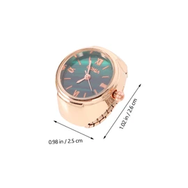 UKCOCO 3pcs Mini Creative Watch Roman Numeral Finger Watches and Lightweight Decorative Accessories for Casual Wear and Special Occasions