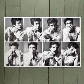 Poster - BRANDON FLOWERS 11x17 Numbered The Desired Effect B&W Promo Poster