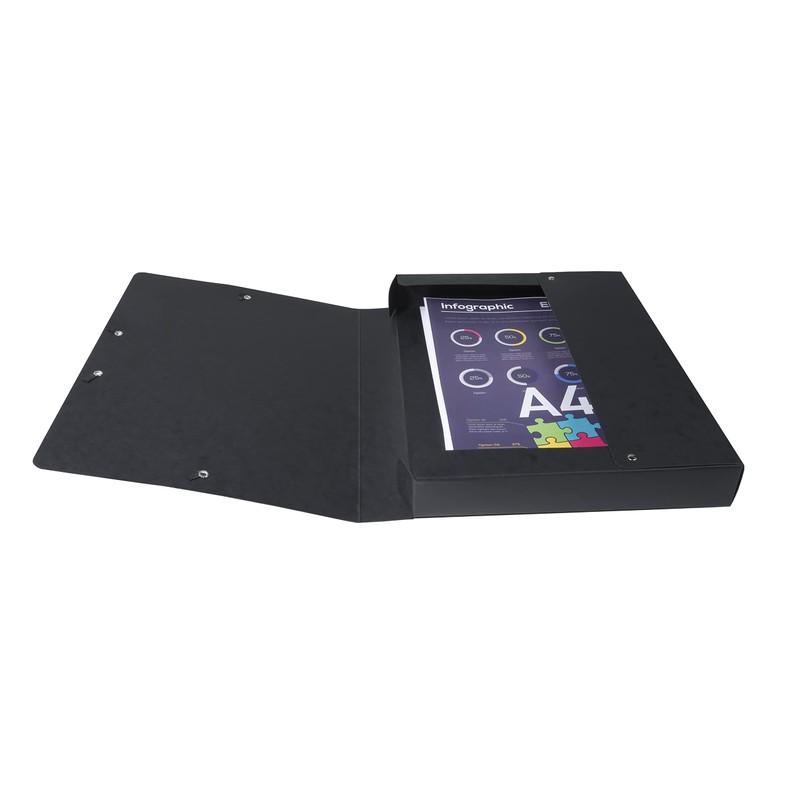 Exacompta Exabox 50401E 1 Filing Box with Elastic Bands Made