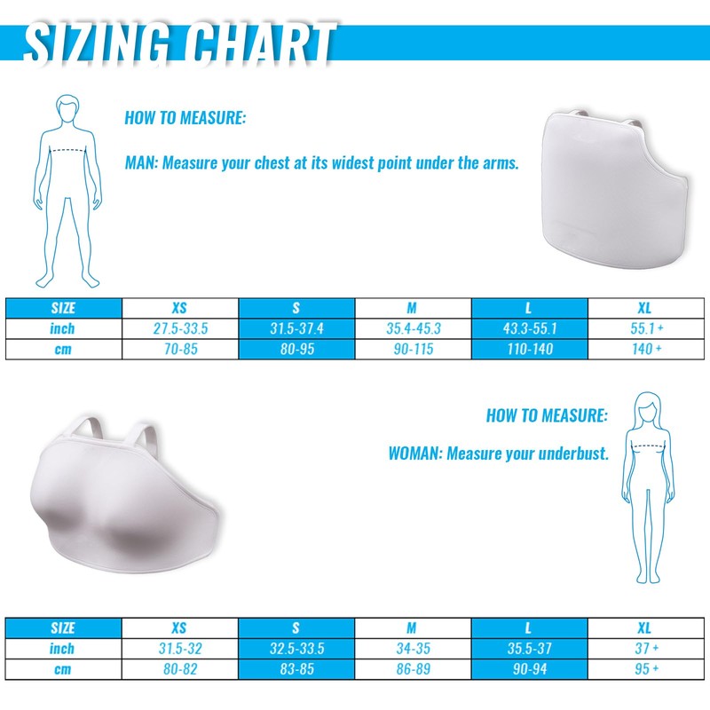 Fencing Chest Guards - Double Soft-Layer Fencing Chest Protector -